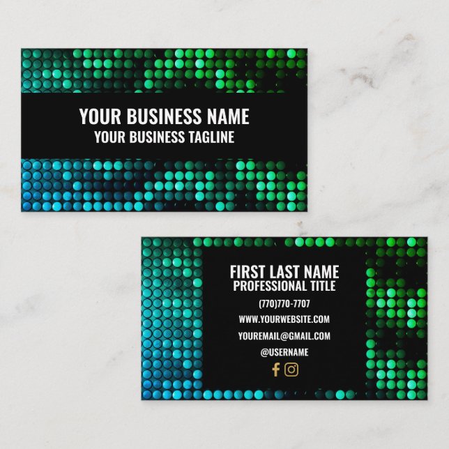 Minimalistiska Affärskort för lyx Visitkort (Fram/baksida)