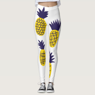 Minimalistiska ananas, färgstark abstrakt design. leggings