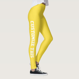 Minimalistiska anpassade text damleggings leggings