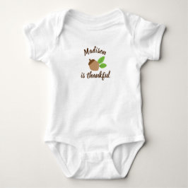 Minimalistiska baby första Thanksgiving är tacksam T Shirt