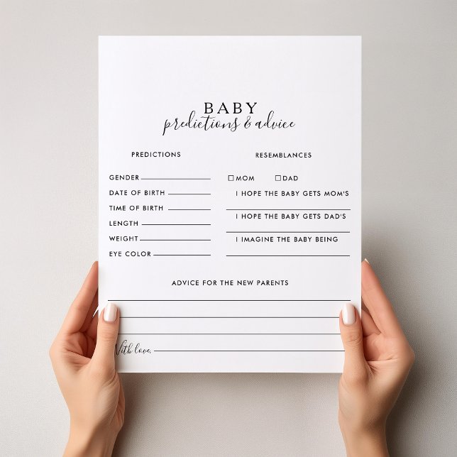 Minimalistiska Baby-förutsägelser och rådgivningsk (Skapare uppladdad)