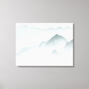 Minimalistiska berg canvastryck