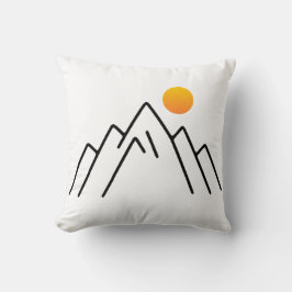 Minimalistiska berg: en naturinspirerad design kudde