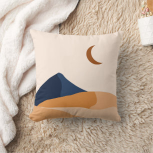 Minimalistiska berg i mitt århundrade Modern Kudde