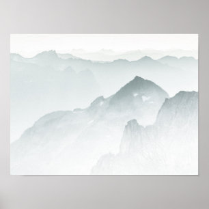 Minimalistiska berg poster