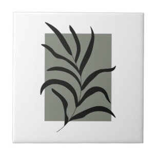 Minimalistiska blad kakelplatta
