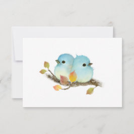 Minimalistiska Bluebirds Wildlife Blank Notecards Tack Kort