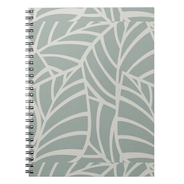 Minimalistiska Botaniska Ådror Anteckningsbok (Framsidan)