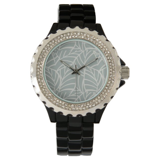Minimalistiska Botaniska Ådror Armbandsur (Framsida)