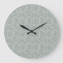 Minimalistiska Botaniska Ådror Stor Klocka