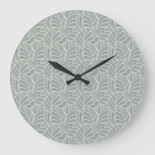 Minimalistiska Botaniska Ådror Stor Klocka