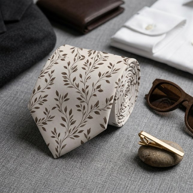 Minimalistiska Botaniska Grenar Sepia Slips (Skapare uppladdad)