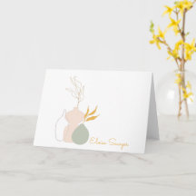 Minimalistiska botaniska växter i pastellPersonlig