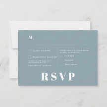 Minimalistiska bröllop RSVP-kort