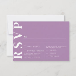 Minimalistiska bröllopskort för RSVP Inbjudningar