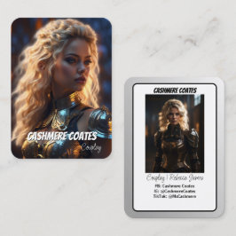 Minimalistiska Coscards | Cosplay-karaktärskort Visitkort
