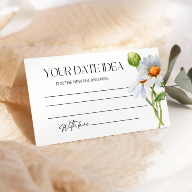 Minimalistiska Daisy-dejtingidéer. Dejtburk Tilläggskort (Skapare uppladdad)