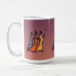 Minimalistiska De Tre Visa Männen Kaffemugg