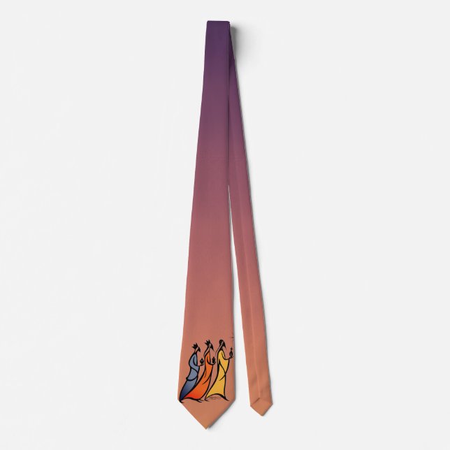 Minimalistiska De Tre Visa Männen Slips (Framsida)