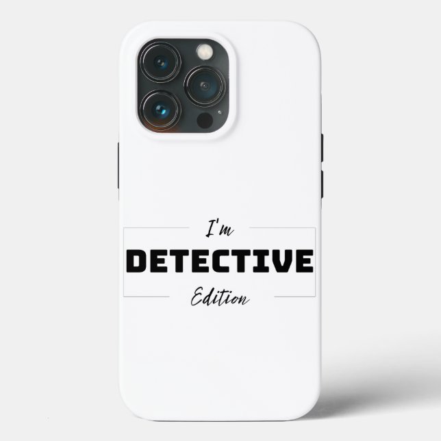 Minimalistiska deckarutgåvan iPhone 13 Pro-fodral (Baksida )