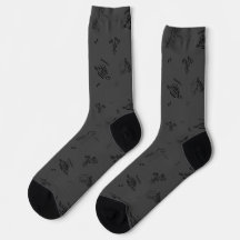Minimalistiska Dinosauriebesättningssockor för vux