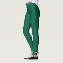 Minimalistiska djärva anpassade gröna Leggings