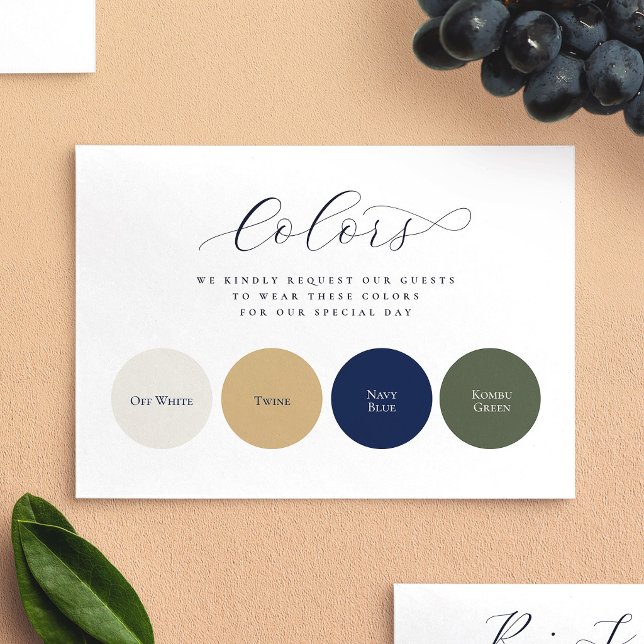 Minimalistiska Eleganta Cirklar 4 Färger Bröllop Tilläggskort (Minimalist Elegant Circles 4 Colors Wedding Enclosure Card)