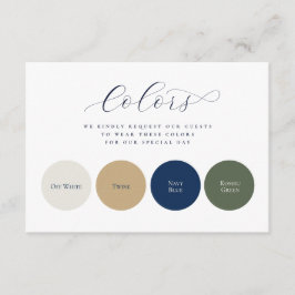 Minimalistiska Eleganta Cirklar 4 Färger Bröllop Tilläggskort