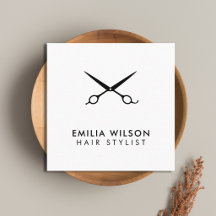 Minimalistiska Eleganta Svarta och Vita Saxar Fris