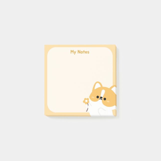 Minimalistiska enkla anteckningar post-it block (Framsida)