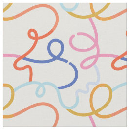 Minimalistiska färgglada linjer streck  tyg