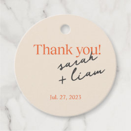 Minimalistiska favorittaggar för Tack Gåvor Etiketter