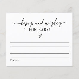 Minimalistiska förhoppningar och Önskemål för baby