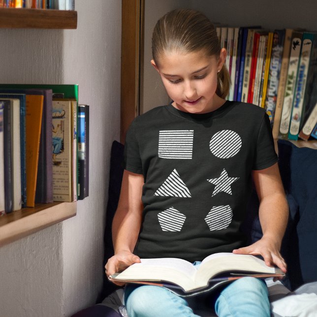 Minimalistiska geometriska former grafik t shirt (Skapare uppladdad)