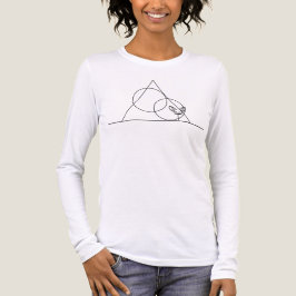 Minimalistiska geometriska former med Fennec Fox T Shirt