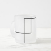 Minimalistiska geometriska rutor frostat glas