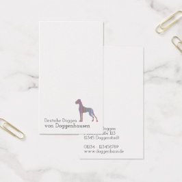 Minimalistiska Grand Danes visitkort