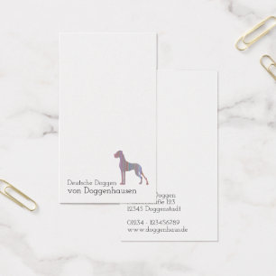 Minimalistiska Grand Danes visitkort