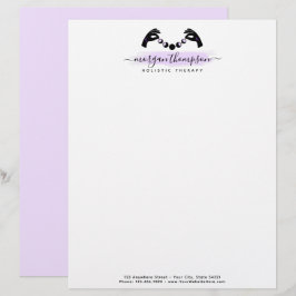 Minimalistiska händer & månfaser metafysisk Reiki Brevhuvud