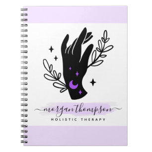 Minimalistiska händer & månfaser Metafysiskt Reiki Anteckningsbok