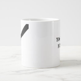 Minimalistiska händer som rör linjekonst Emotionel Jumbo Mugg