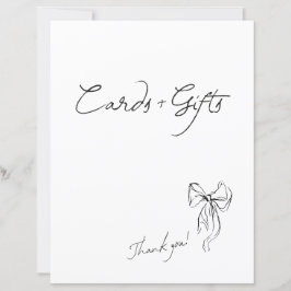 Minimalistiska Handritade Kort och Gåvor Bröllopss