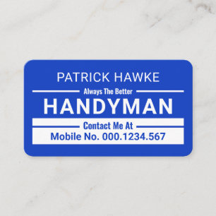 Minimalistiska Handyman Gränslinjer Visitkort