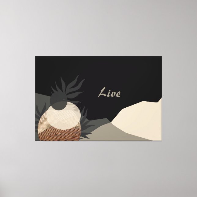 Minimalistiska jordtoner Abstrakt Boho Canvastryck (Framsida)
