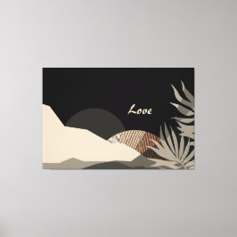 Minimalistiska jordtoner Boho Abstrakt Canvastryck