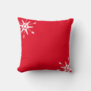 Minimalistiska julflingor Festiv Reversibel Kudde