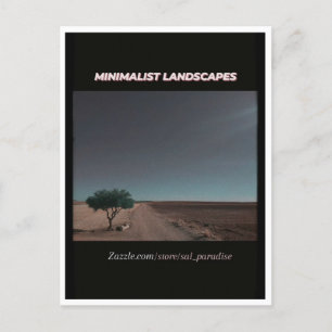 Minimalistiska landskap vykort