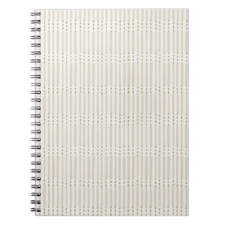Minimalistiska linjer bohemisk neutral grå anteckningsbok