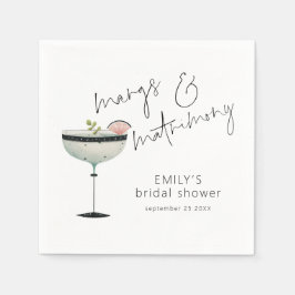 Minimalistiska Margs och Matrimony Bröllopsfest Pappersservett