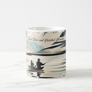Minimalistiska minnen från far och son kaffemugg